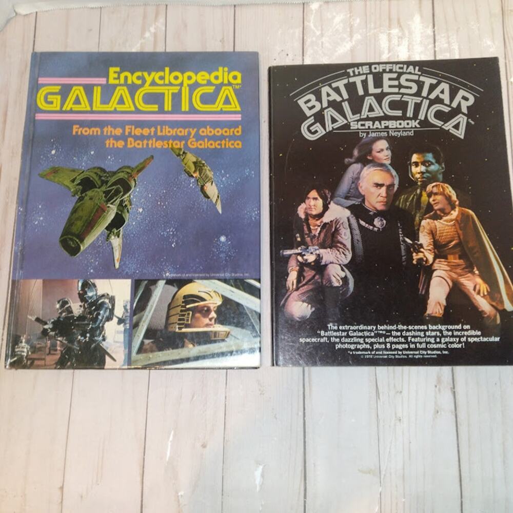 Battlestar Galactica Scrapbook Encyclopedia Galactica Vintage 1st ed 1st print